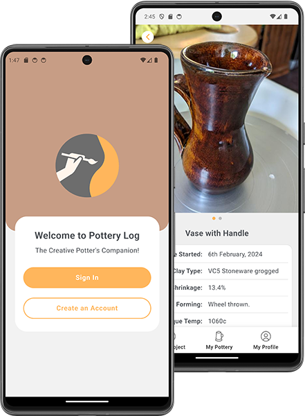Pottery Log App Screenshot