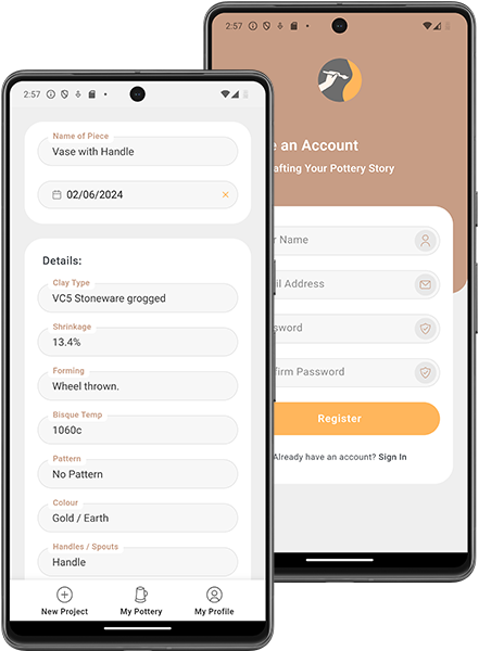 Pottery Log App Screenshot